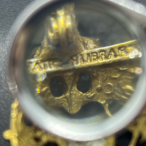 Vatican Library Collection religious Jesus Cross gold tone brooch pin rhinestone - Picture 13 of 13